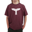 Camiseta Word Art para ni&ntilde;o - SAVE THE WHALES - Granate