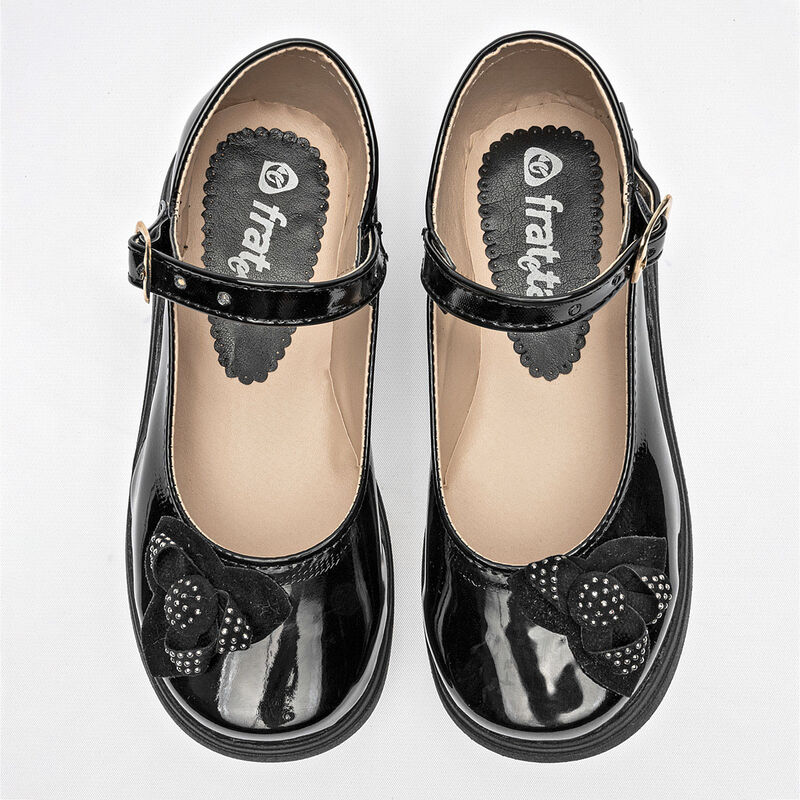 Fratta Zapato para niña. Negro charol image number null