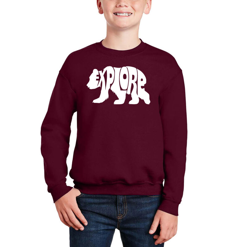 Sudadera De Cuello Redondo Word Art Para Ni&ntilde;o -... image number null