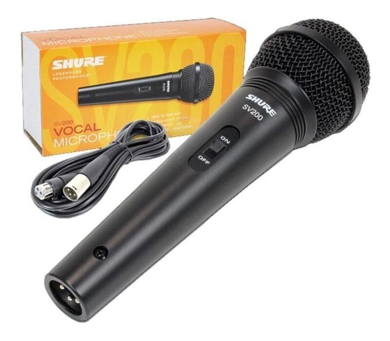Micr&oacute;fono Shure Sv200 Din&aacute;mico Cardioide Negro image number null