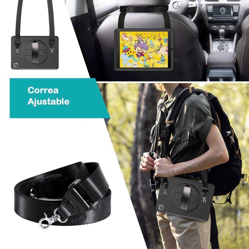 Funda Tekku Handstrap Para Ipad Pro 12.9 Negra ... image number null