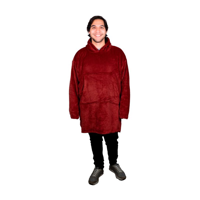 Pijama Adulto Unitalla Sudadera Cobija Vino image number null