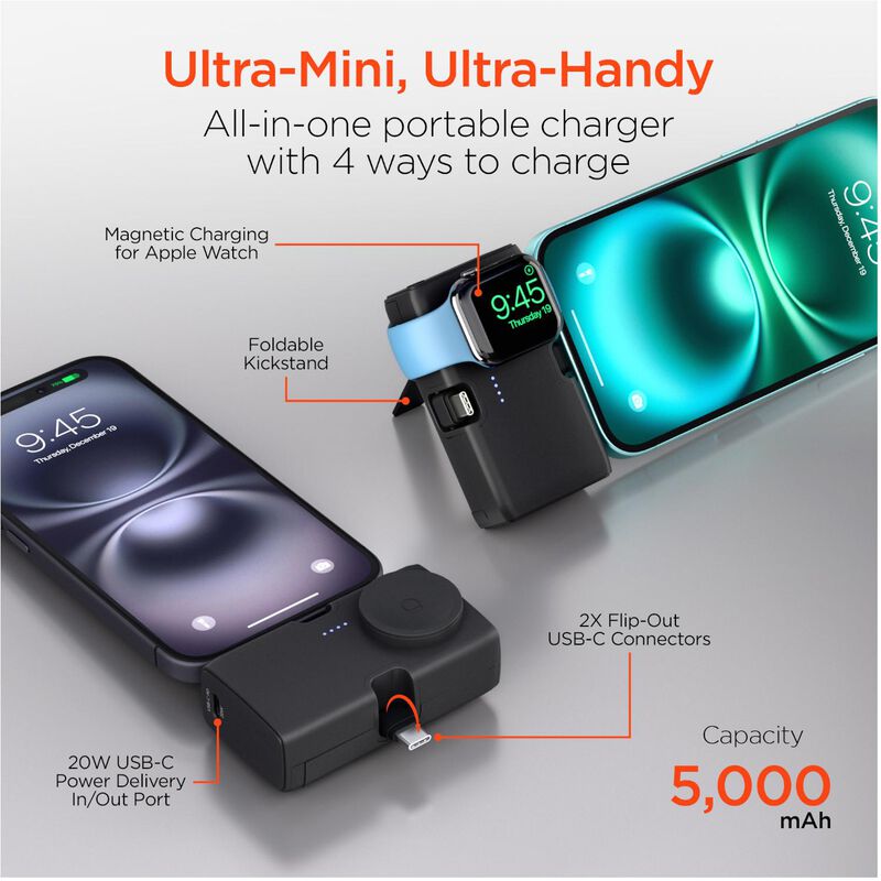 Hypergear Power Bank Nano 5k Negro 20w image number null