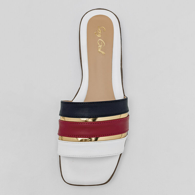 Sexy Girl Sandalia para mujer blanco multicolor image number null