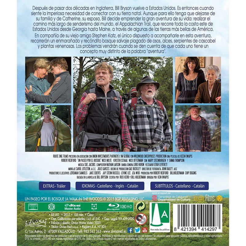 Un Paseo Por El Bosque [Blu-ray] (2015) A Walk ... image number null