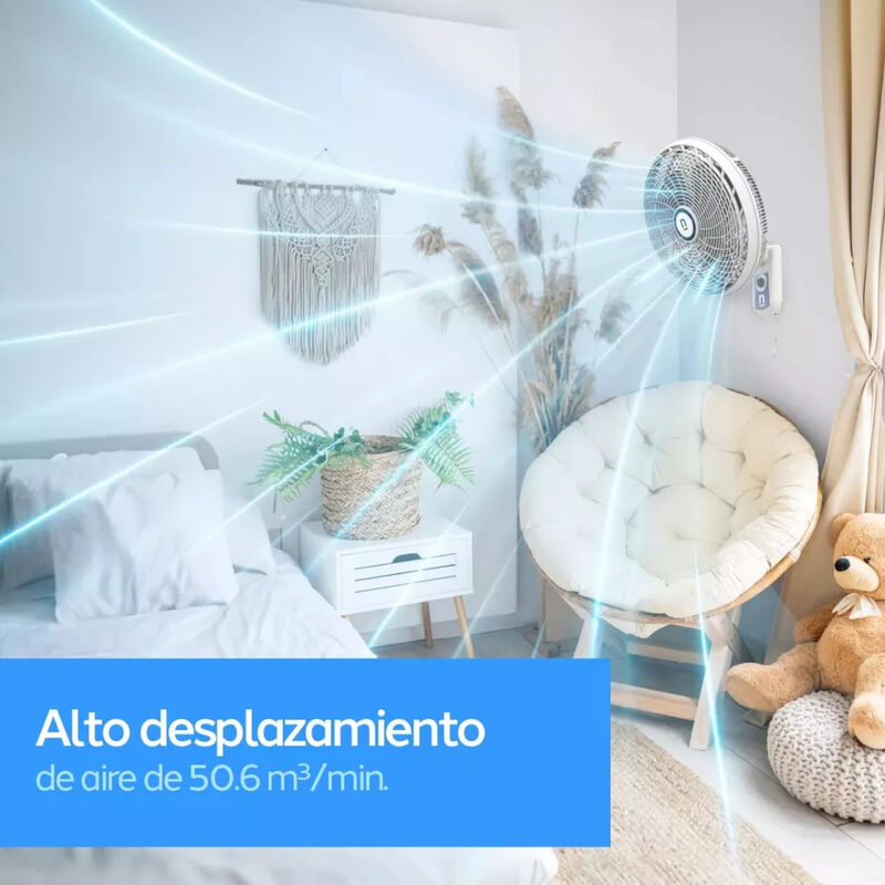 Ventilador de Pared 16" NAVIA M016P 3 Velocidad... image number null