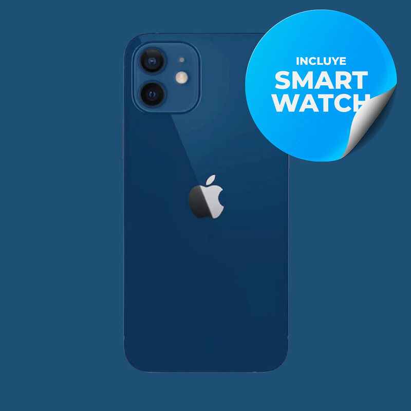 Iphone 12 Reacondicionado 64Gb Azul + Reloj Gen... image number null