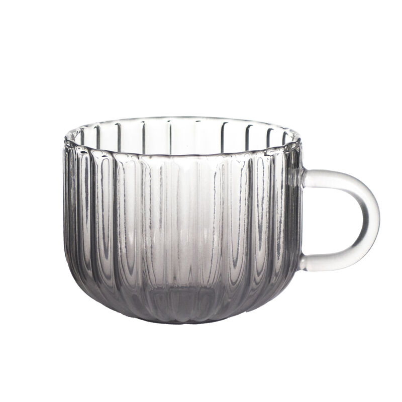 Set 4 Tazas Cristal Humo Ondulada Ideen 410 Ml image number null
