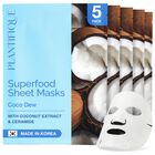 Mascarillas Faciales Plantifique Pack De 5 Hidratantes Coco Dew
