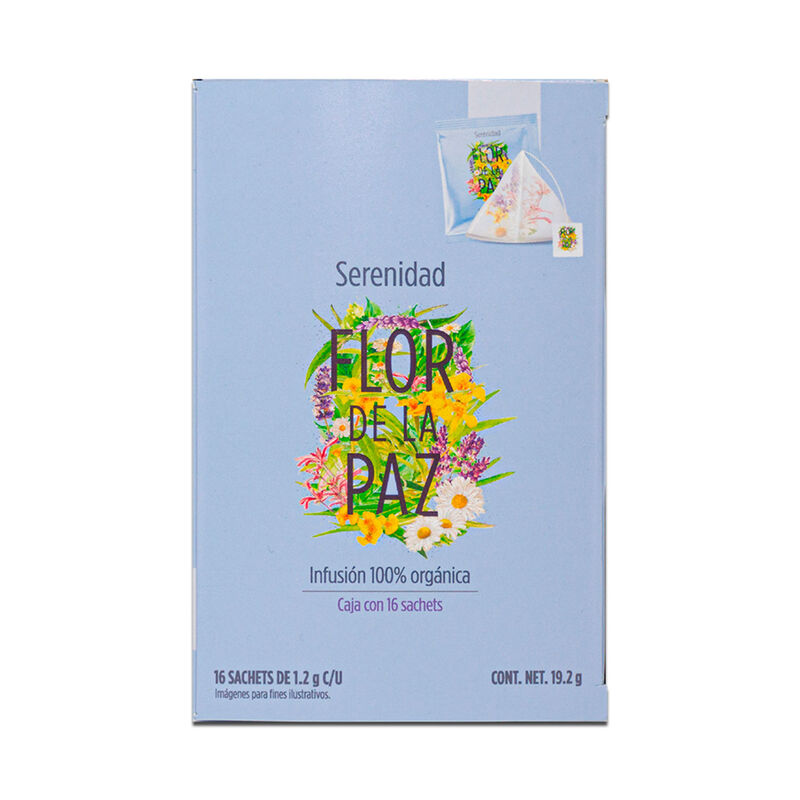 TE  FLOR DE LA PAZ SERENIDAD SACHET 16PZ image number null