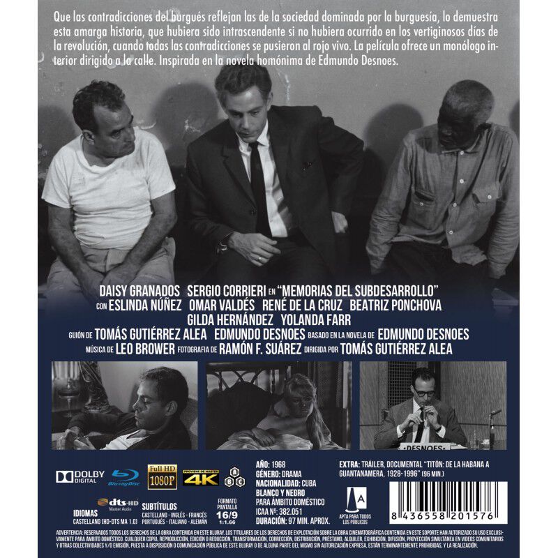 Memorias Del Subdesarrollo [blu-ray] (1968) image number null