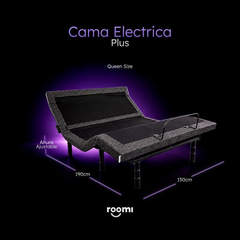 Base El&eacute;ctrica Roomi S655 Plus + Colch&oacute;n Queen ... image number null