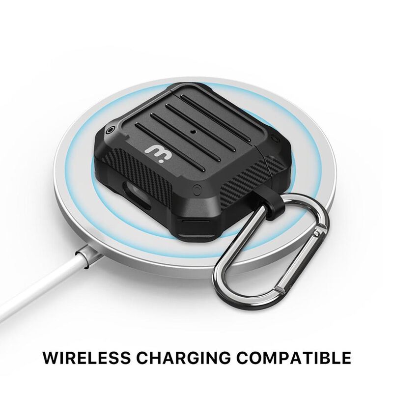 Funda MYBAT carb&oacute;n para AirPods 3 Gen - Negra image number null