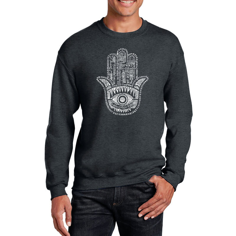 Sudadera De Cuello Redondo Word Art Para Hombre... image number null