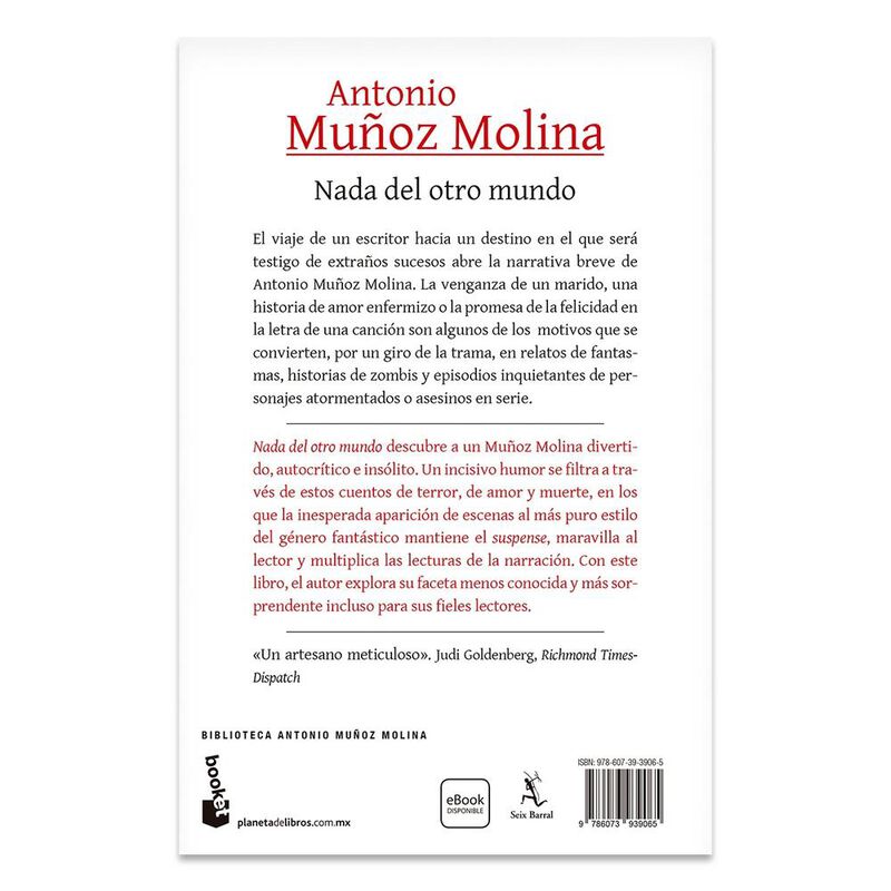 Nada Del Otro Mundo, De Antonio Mu&ntilde;oz Molina, B... image number null