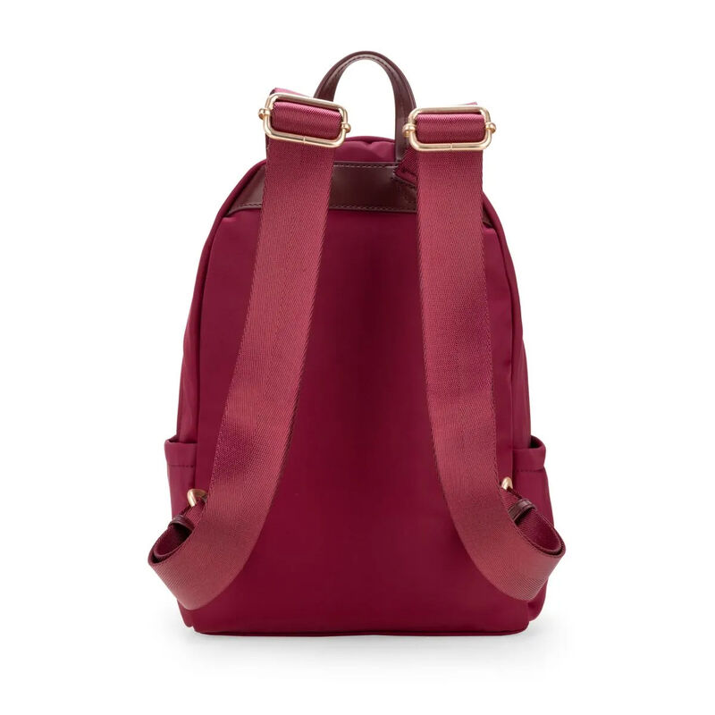 Kit Mochila Cloe Mediana Color Vino Y Cartera N... image number null