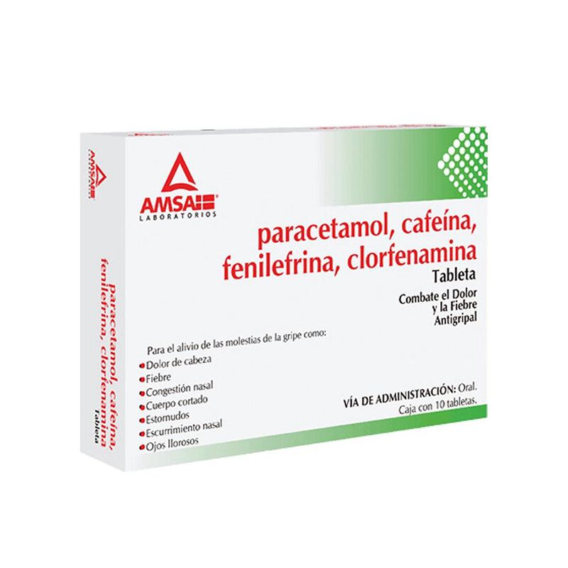 Paracetamol Cafeina Fenilefrina Clorfenamina 50... image number null