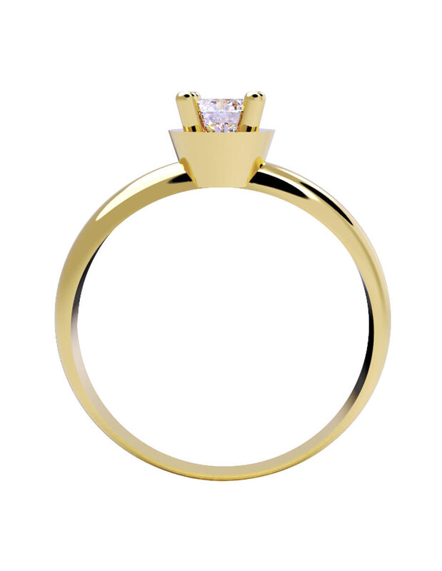 Anillo de Compromiso de 14K con Diamante de Lab... image number null