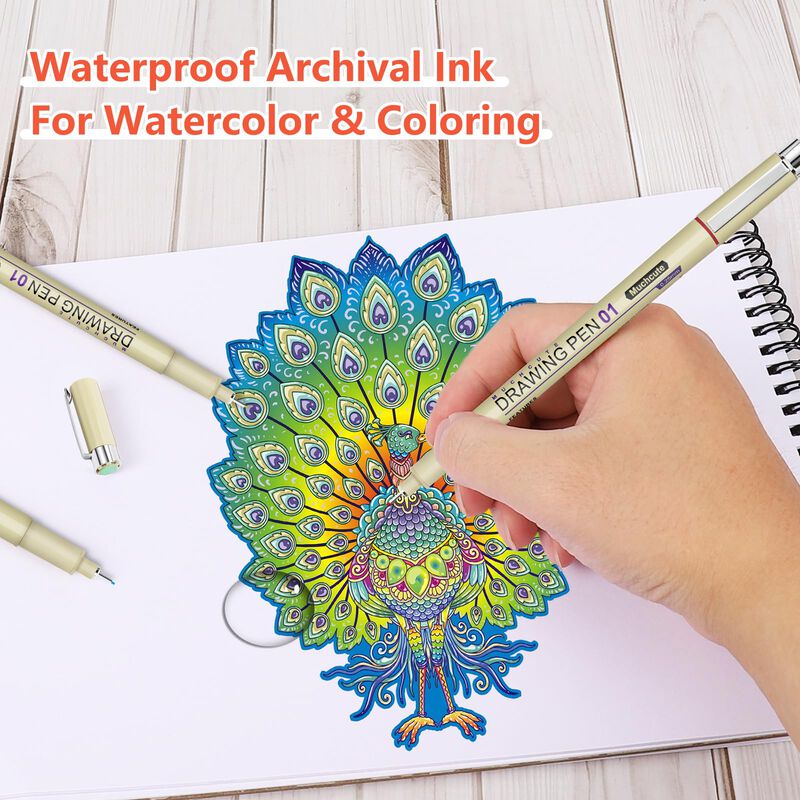 Pluma De Dibujo Kousicoo 0.25 mm 12 Colores Sin... image number null