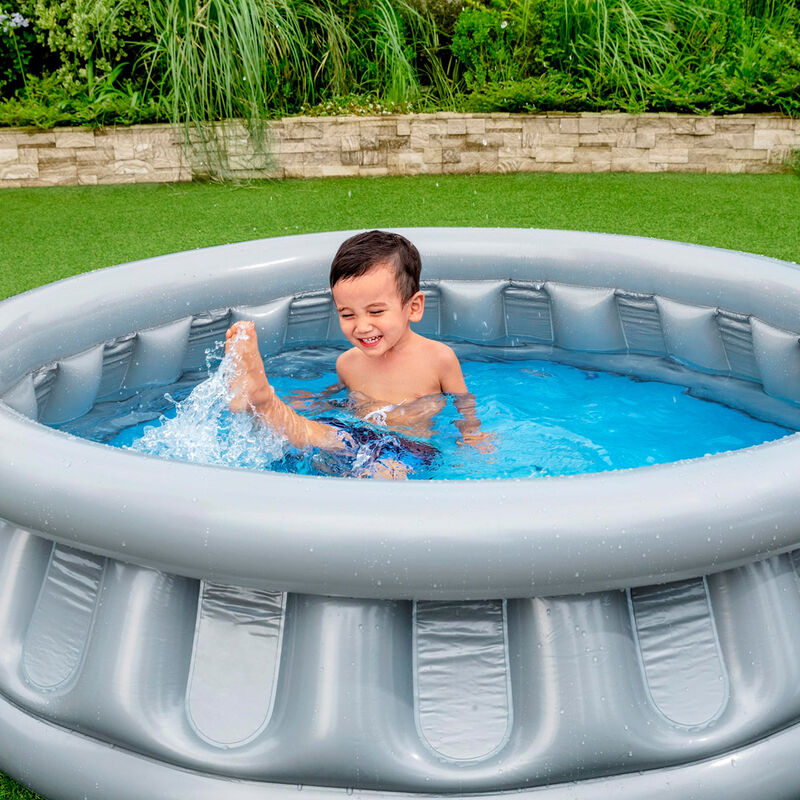 Alberca Inflable Redonda 1.52X.43cm Plata 1 Mod... image number null