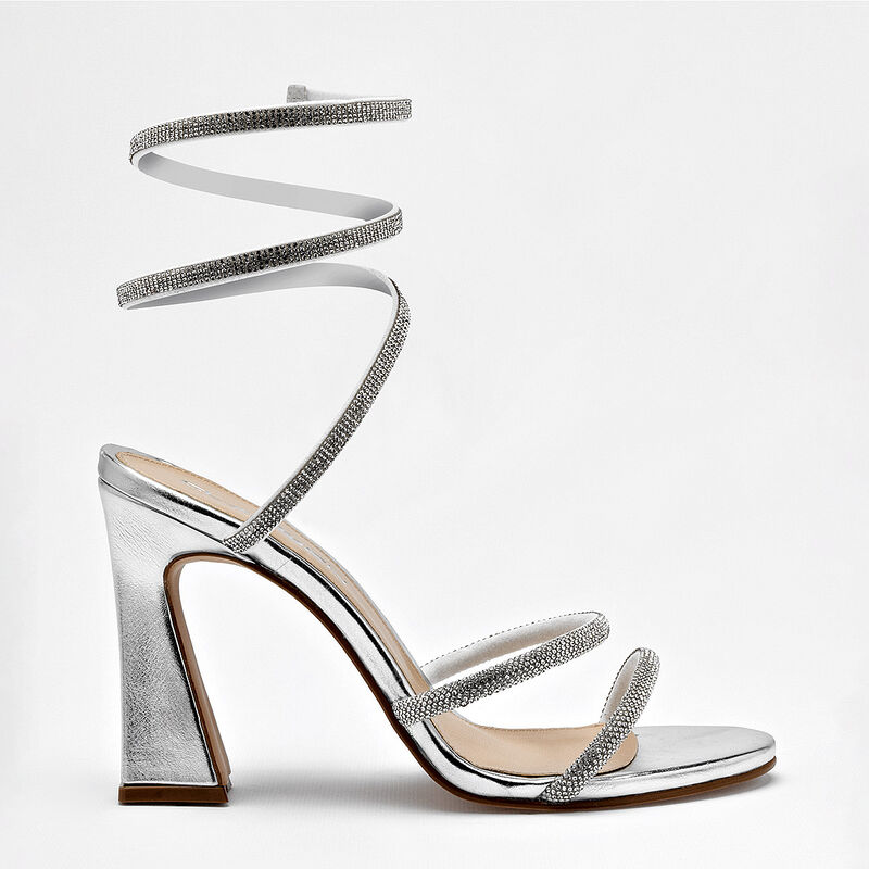 Clasben zapatilla abierta para mujer plata cod ... image number null