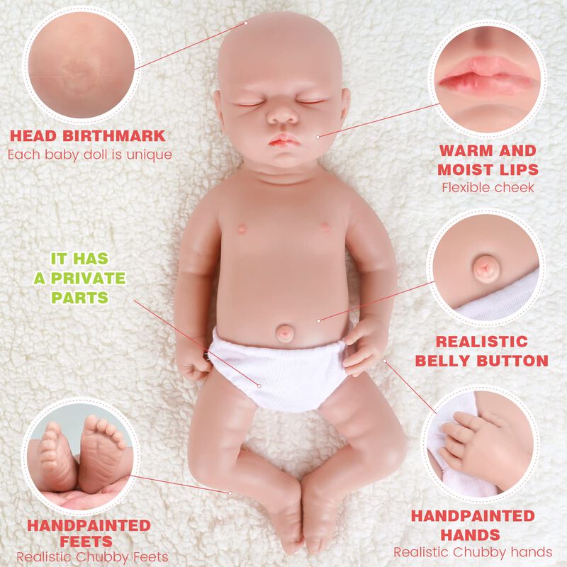 Mu&ntilde;eca Reborn Ivita De Cuerpo Completo De Silic... image number null