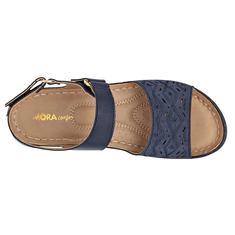 Mora Confort Sandalia para mujer marino image number null