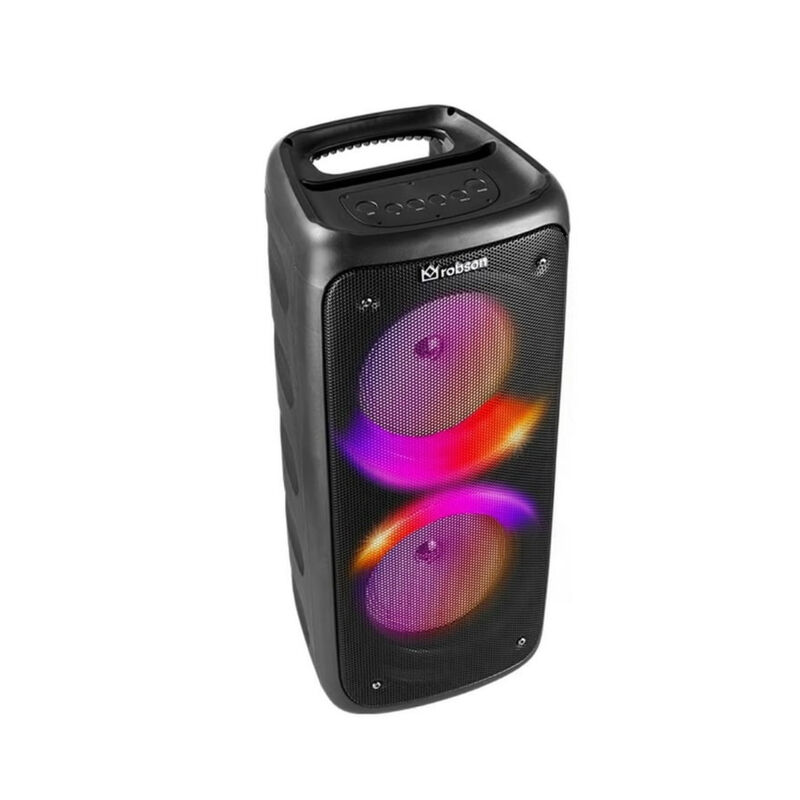 Bocina Portátil Negra con Doble Torre y Conecti... image number null