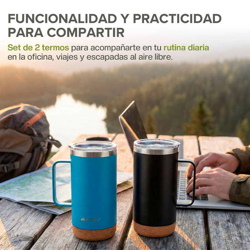 Termos para Caf&eacute; de Acero Inoxidable con Tapa A... image number null