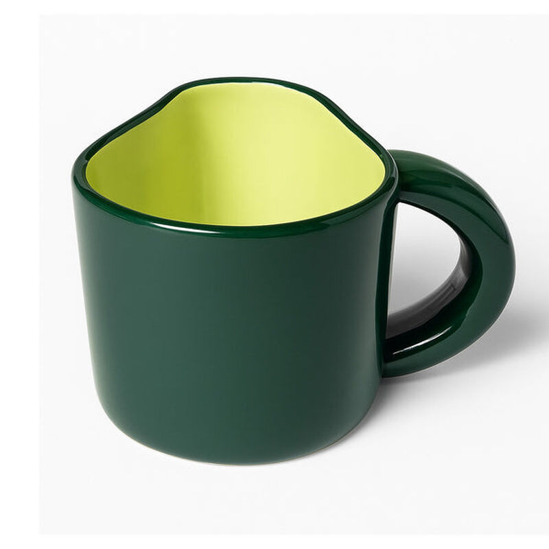 Taza De Cer&aacute;mica Ideen 300 Ml Aguacate Y Hueso ... image number null