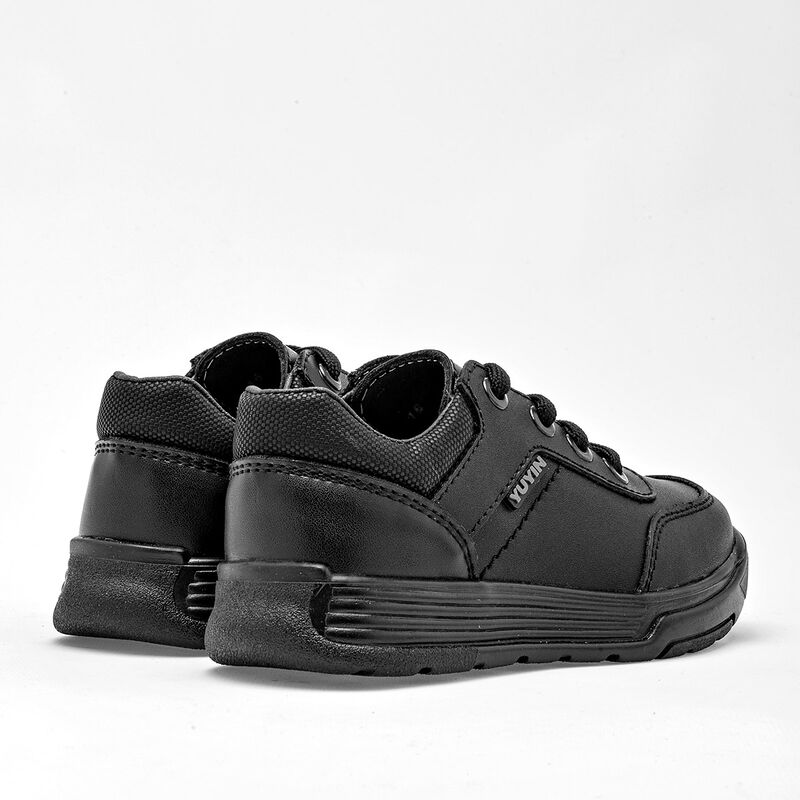 Yuyin Zapato Escolar Para Preescolar Ni&ntilde;o Negro... image number null