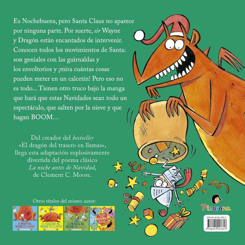 El drag&oacute;n del trasero en llamas &iexcl;En Navidad! image number null