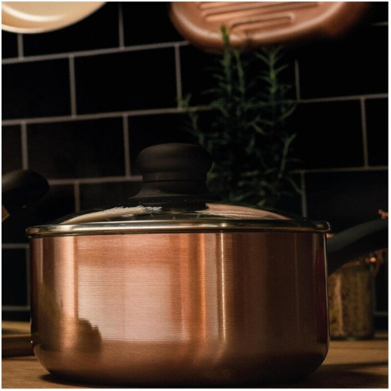 Olla HUDSON 18 cm ACD04C Aluminio con Tapa de C... image number null