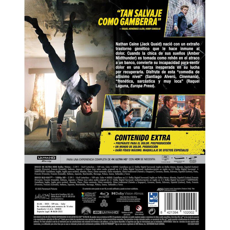 Novocaine [4K UHD, Blu-ray] (2025) image number null