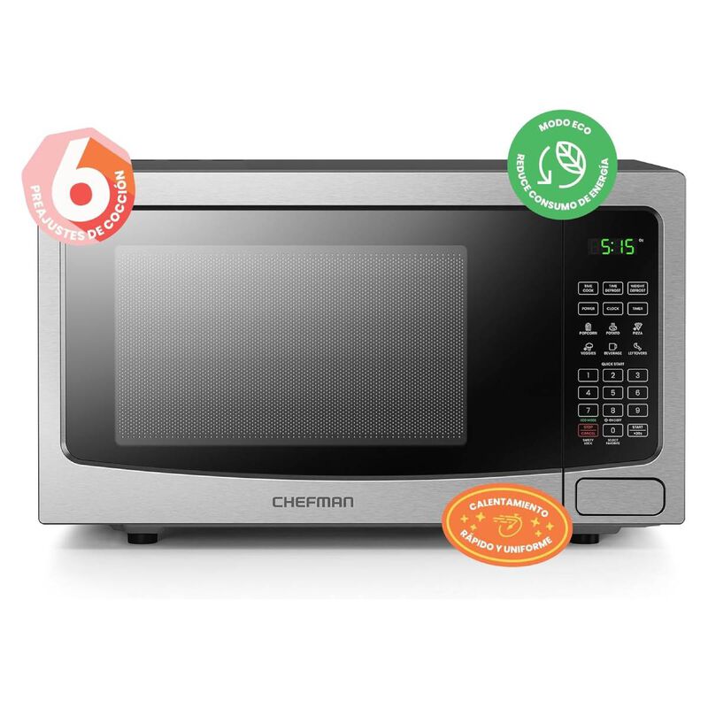 Horno de Microondas Acero Inox Chefman 1.1 Pie... image number null