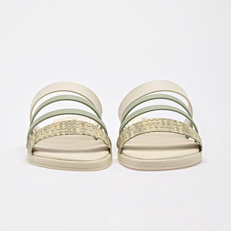 Moramora sandalia piso para mujer latte verde b... image number null