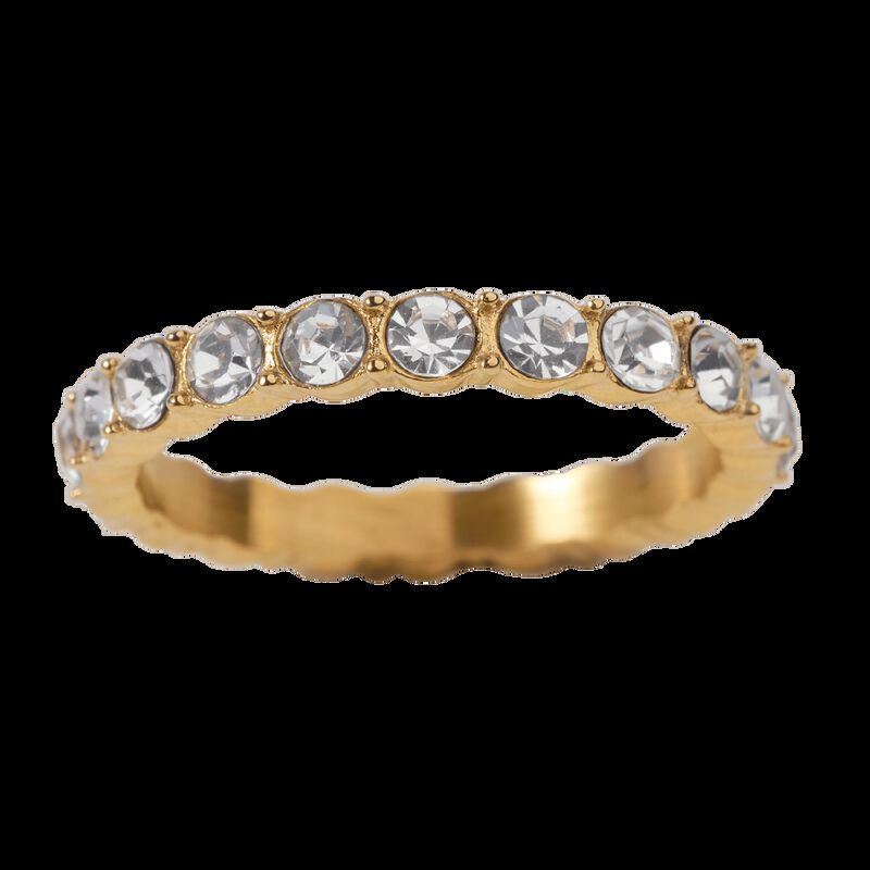 Anillo De Compromiso Luckyly Iria Ba&ntilde;o Oro 18k ... image number null