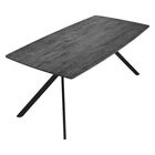 Mesa Comedor 6 Pers Nordico Gris Hogar Lujo 180x90x73