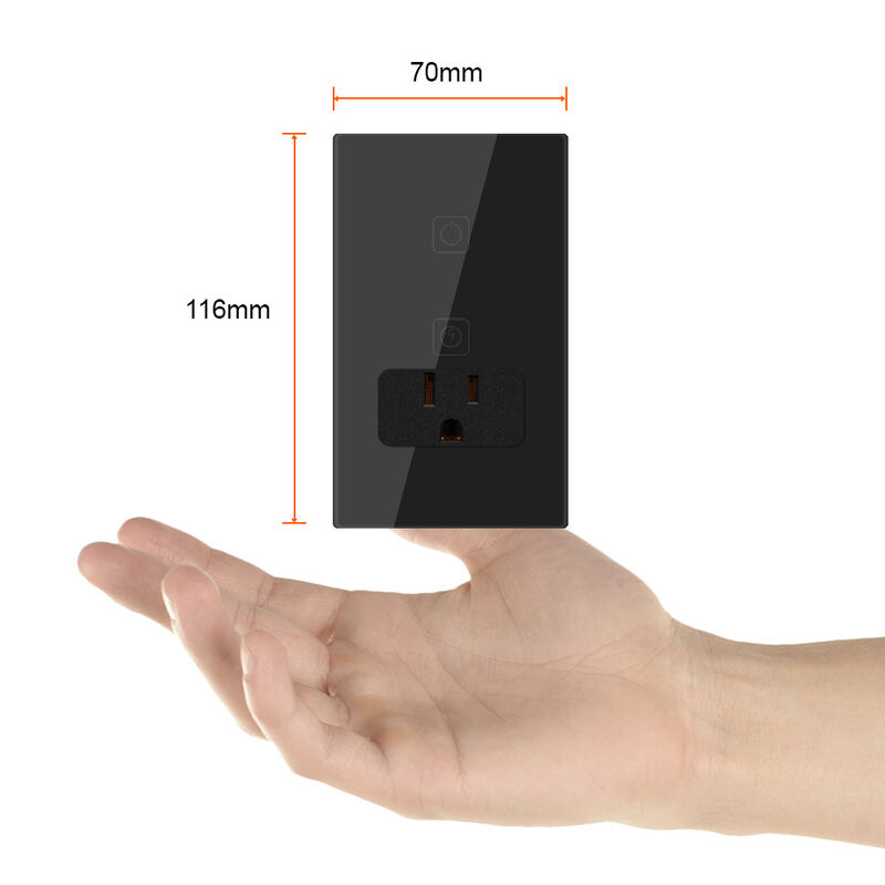 Apagador con Contacto Inteligente WiFi 1 Botón ... image number null