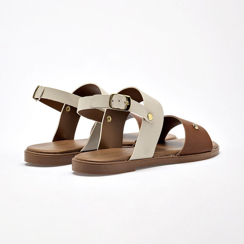 Moramora sandalia piso para mujer latte camel c... image number null