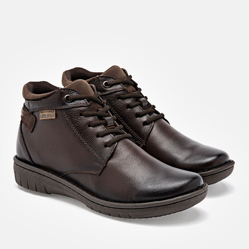 Lobo Solo Bot&iacute;n para mujer caf&eacute; image number null