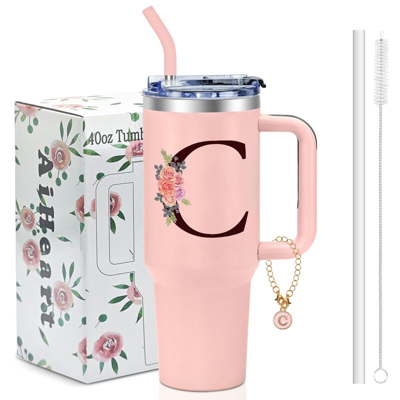 Vaso Para Beber Aiheart 1,2 l Rosa Con Asa image number null