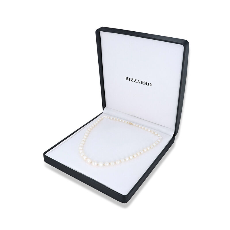 Collar De Oro Amarillo 14k Con Perlas (46cm) image number null
