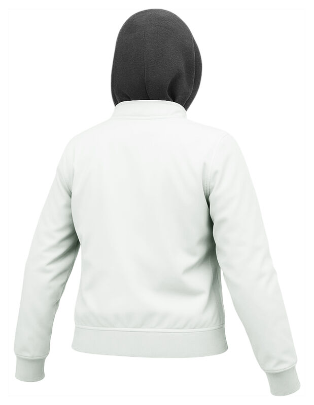 Chamarra Boomber Mujer Cuello Redondo Con Gorro image number null