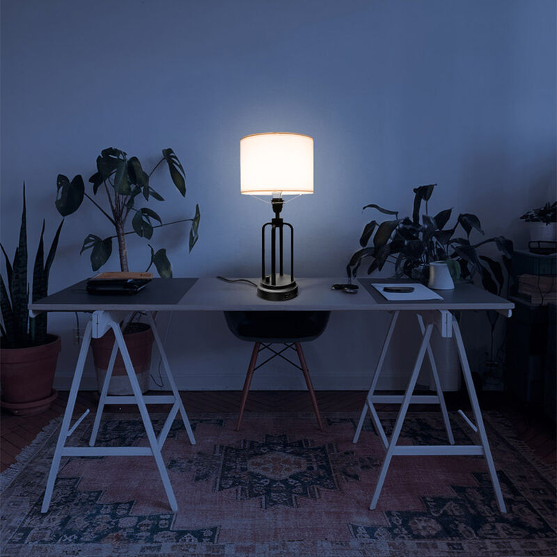 L&aacute;mpara de Mesa MIL LUCES TASK Negro Mate - Pan... image number null