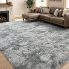Alfombra Simpwalnut 244x183 Cm Con Estampado Tie‑dye Gris Claro