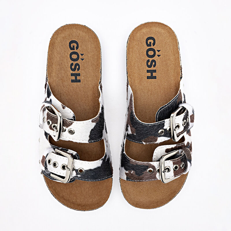 G&ouml;sh sandalia piso para mujer blanco negro caf&eacute;... image number null
