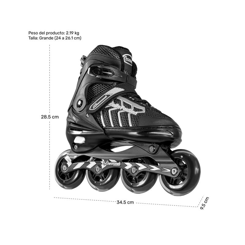 Patines Linea 4 Ruedas Profesionales Ajustables... image number null