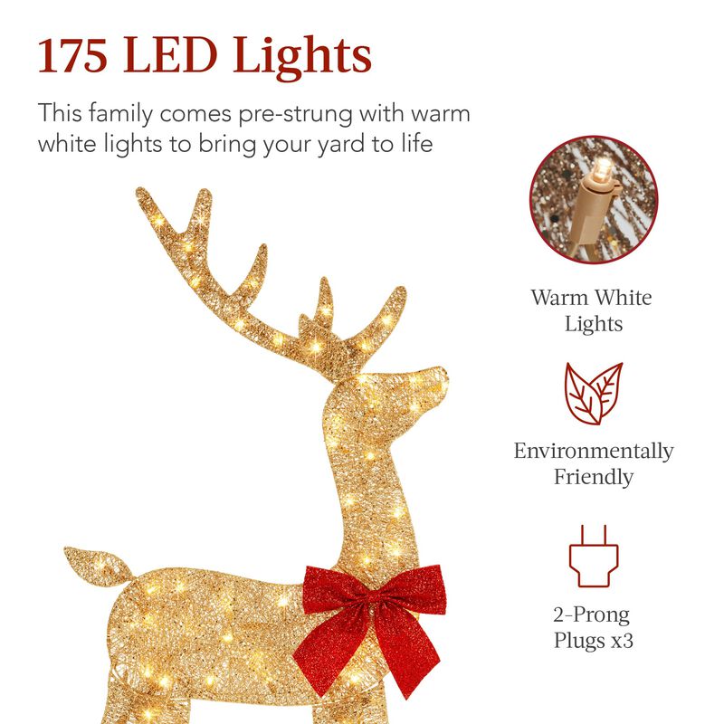Set Christmas Deer Family Best Choice Products ... image number null