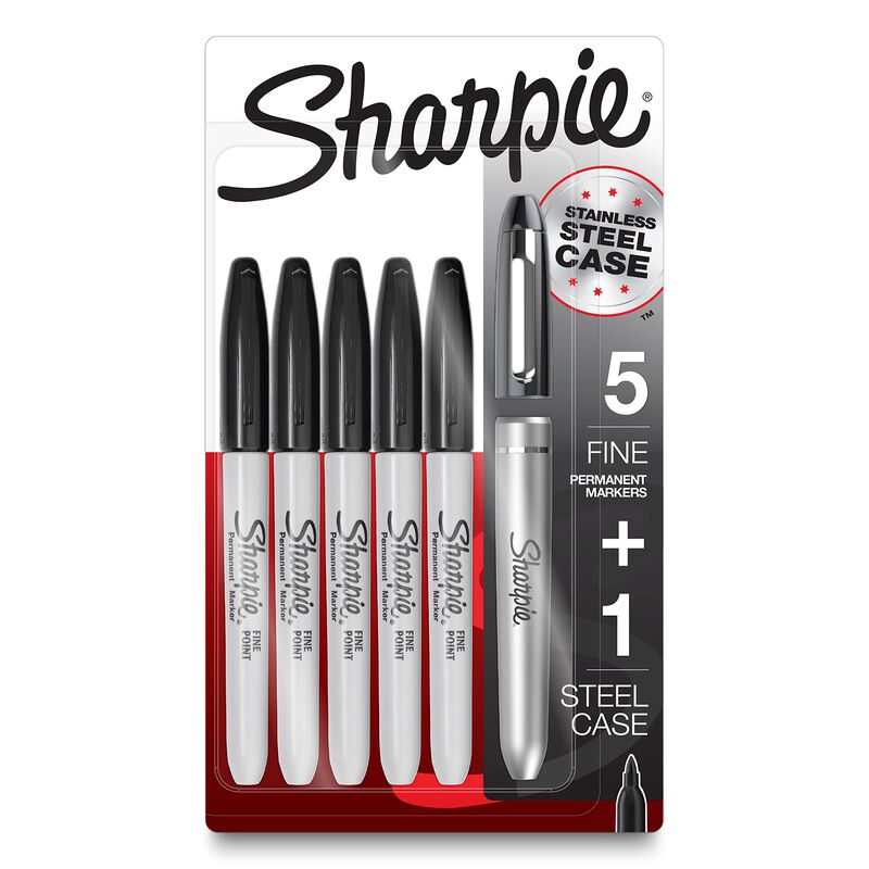 Rotuladores Permanentes Sharpie Fine Point Negr... image number null